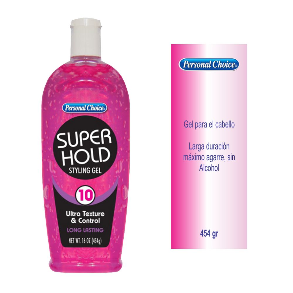 Gel para el cabello PERSONAL CHOICE MARCA EXCLUSIV larga duración (454  gr)