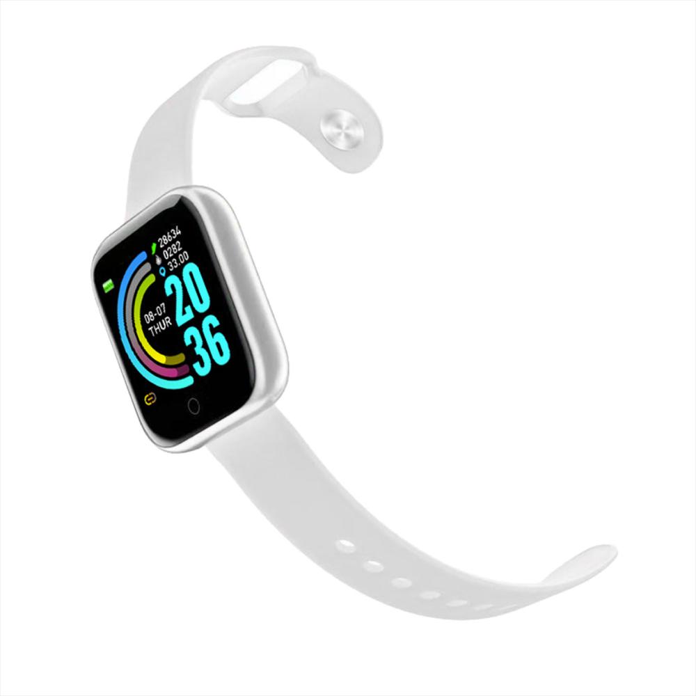 Smartwatch Y68 Reloj Inteligente Con Bluetooth Deporte Y Redes Sociales Blanco Smartwatch Y68 Reloj Inteligente Con Bluetooth Deporte Y Redes Sociales Blanco
