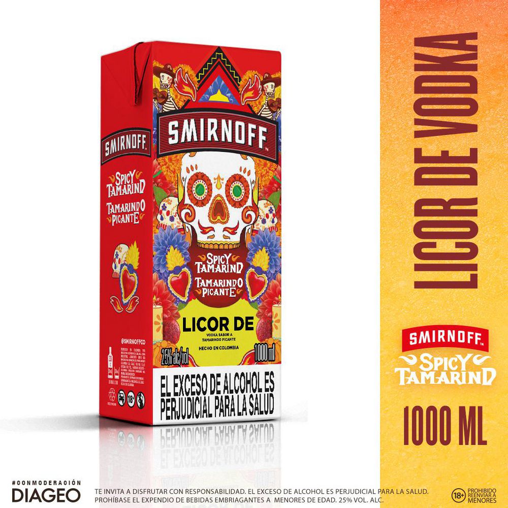 Vodka SMIRNOFF spicy tamarind (1000  ml) img #1