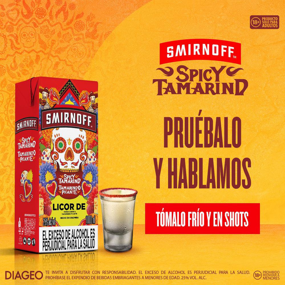 Vodka SMIRNOFF spicy tamarind (1000  ml) img #5