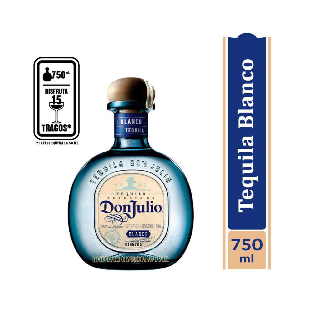 Tequila DON JULIO blanco  (750  ml) img #1