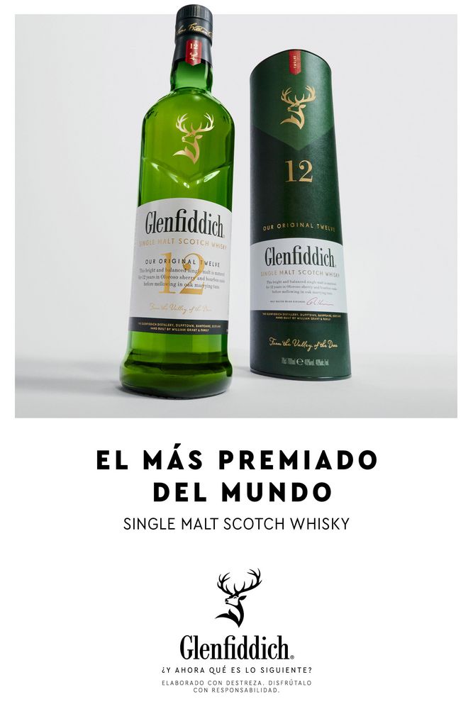 Whisky GLENFIDDICH Single Malt Scotch 12 años (750  ml) img #4
