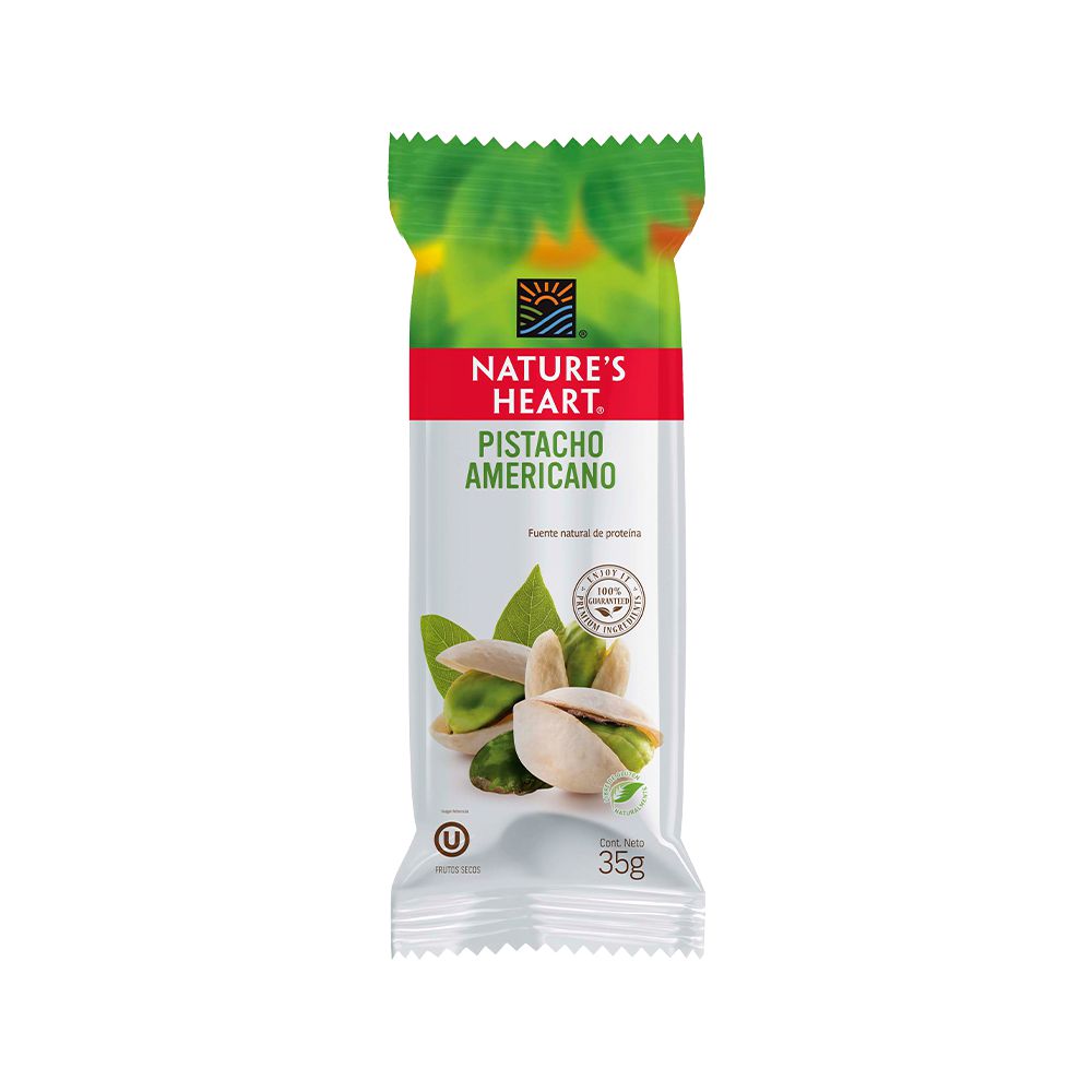 Pistachos NATURES HEART americanos (35  gr) img #1