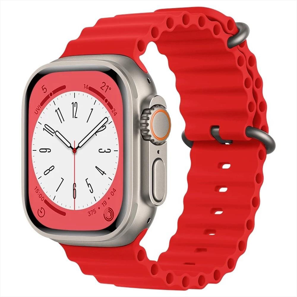 Reloj Inteligente Táctil S800 Ultra Max Resistente Al Agua 49Mm Rojo img #1