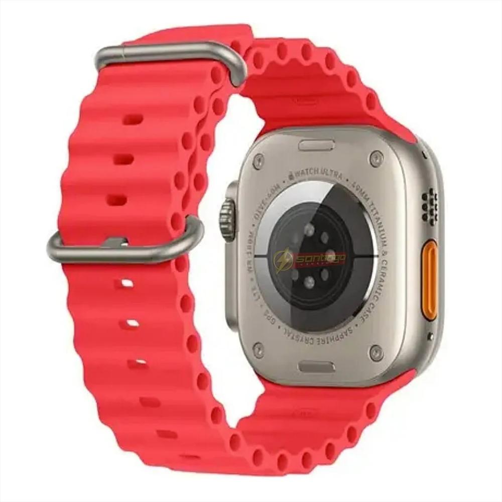 Reloj Inteligente Táctil S800 Ultra Max Resistente Al Agua 49Mm Rojo img #2