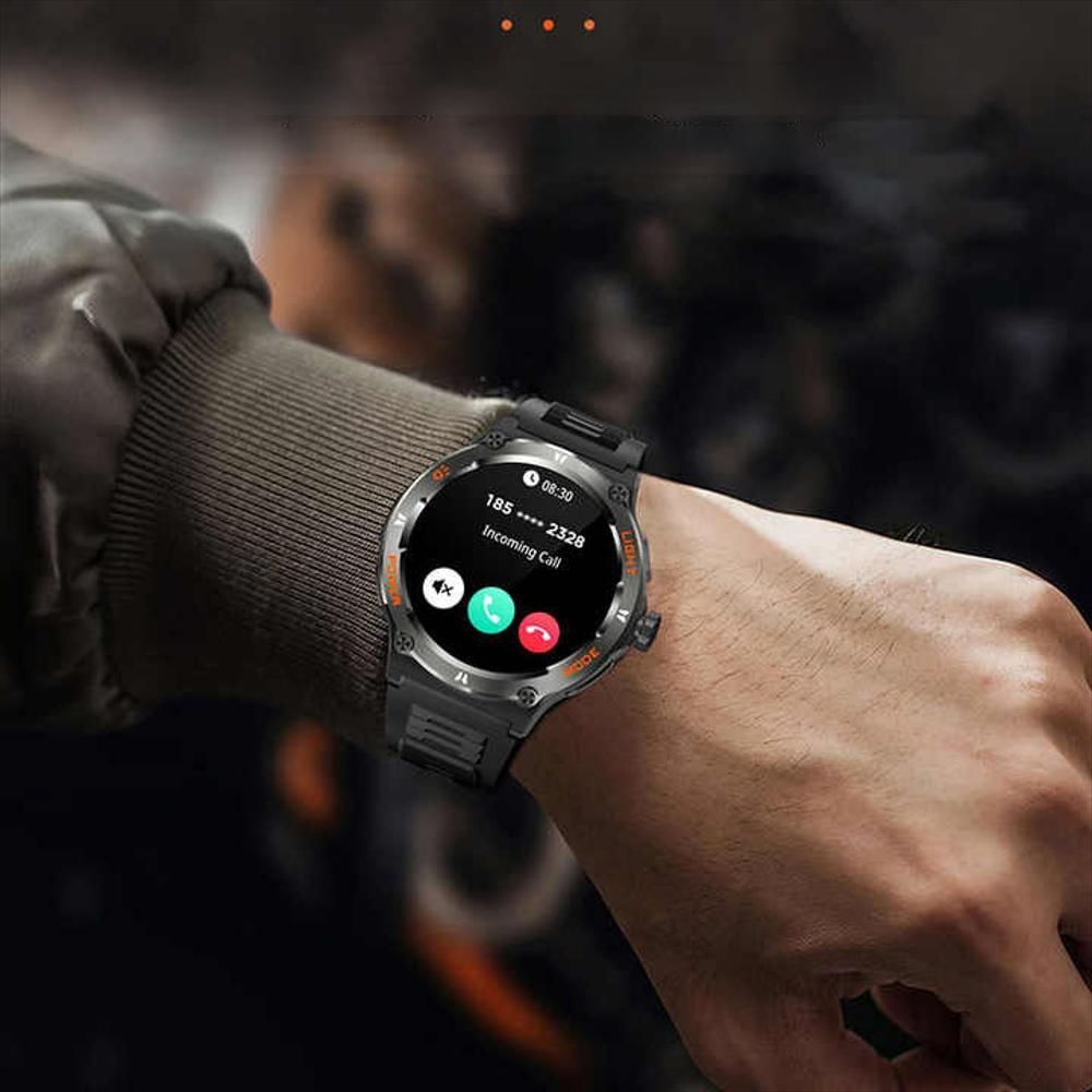 Reloj Inteligente Smartwatch 3Atm Sumergible Con Linterna Y Brújula Negro img #2
