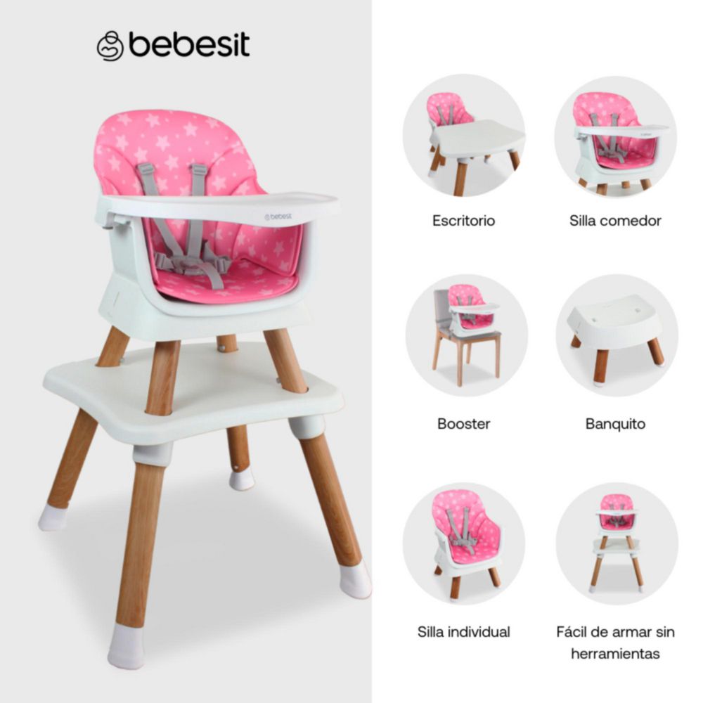 Silla Comedor Bebe Infantil 5 En 1 Elite Dinner BEBESIT