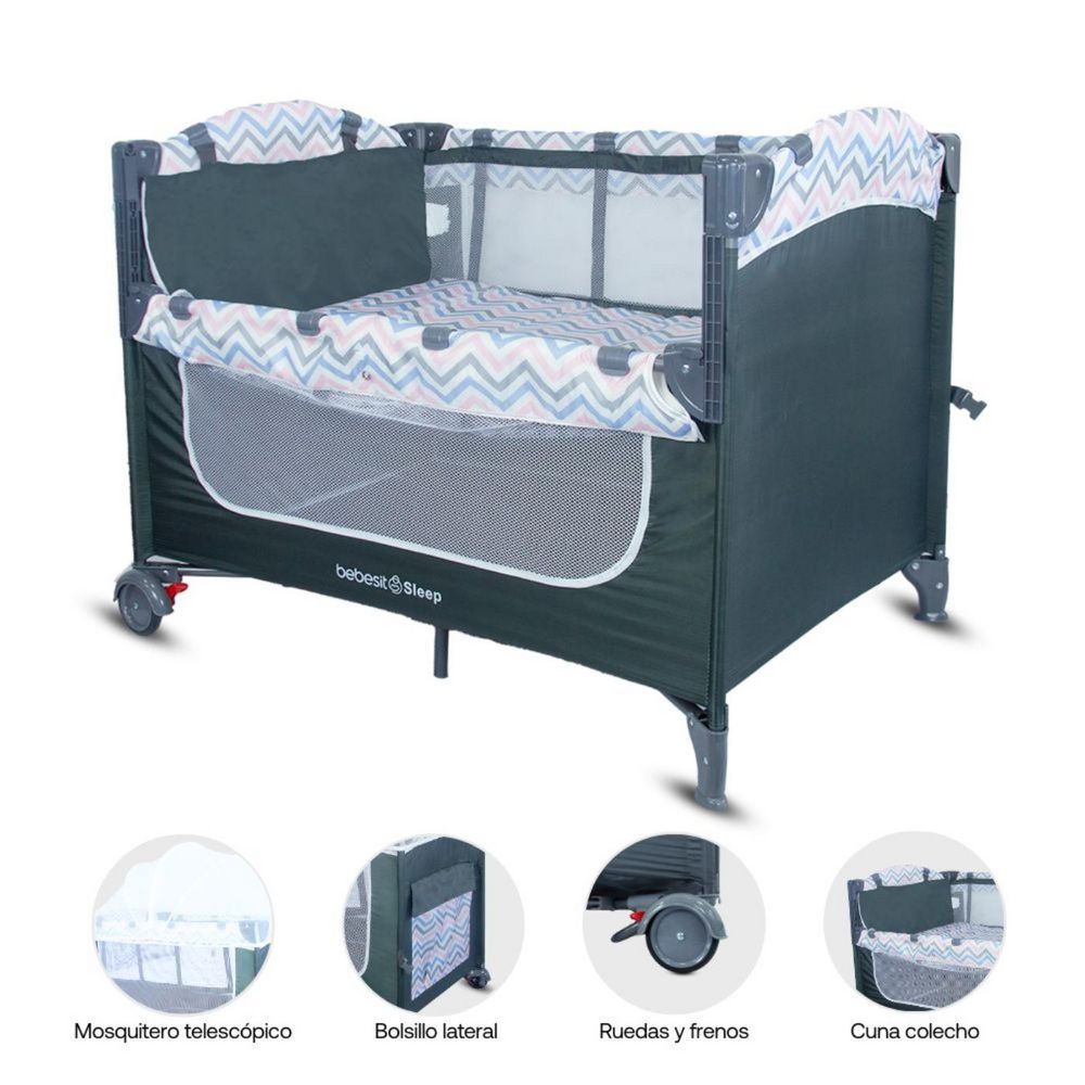 Cuna Corral Bebe Colecho Sleep Line BEBESIT