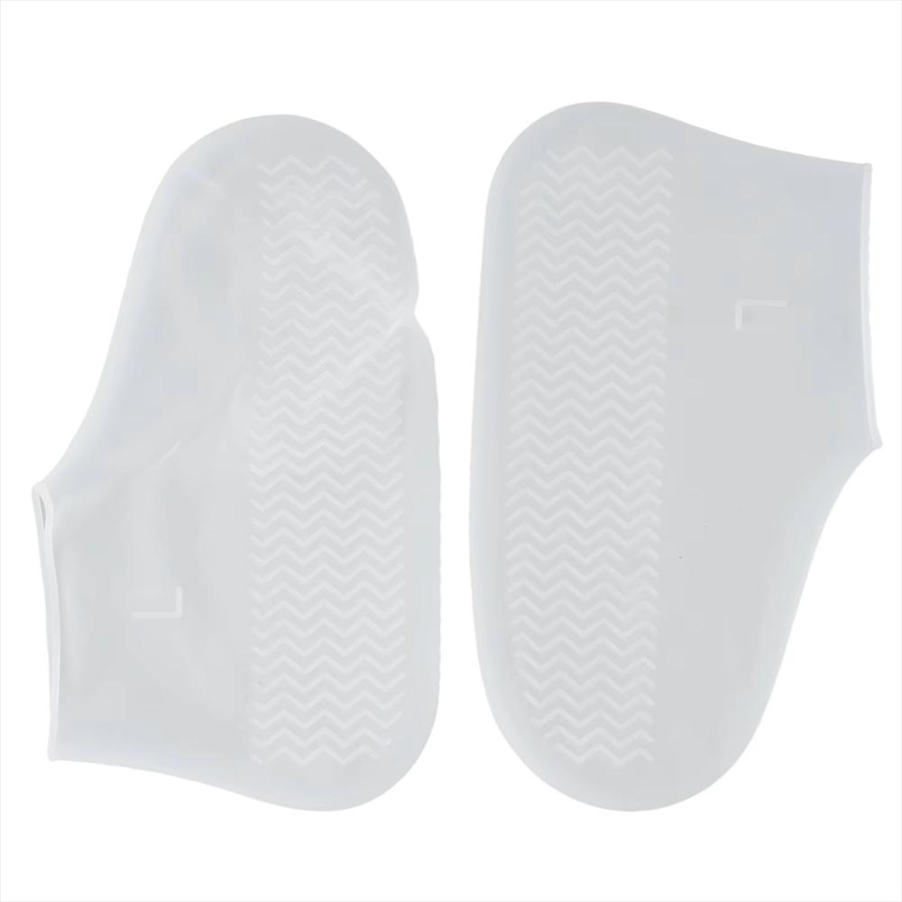 Protectores De Calzado Impermeables Botas De Silicona Antilluvia Talla L Blanco img #2