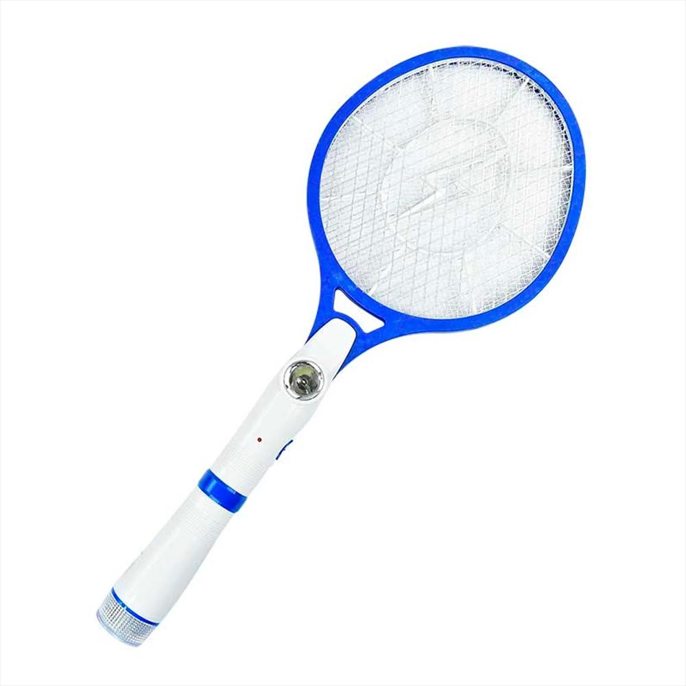 Raqueta Mata Zancudos Recargable + Linterna Incorporada Azul img #1