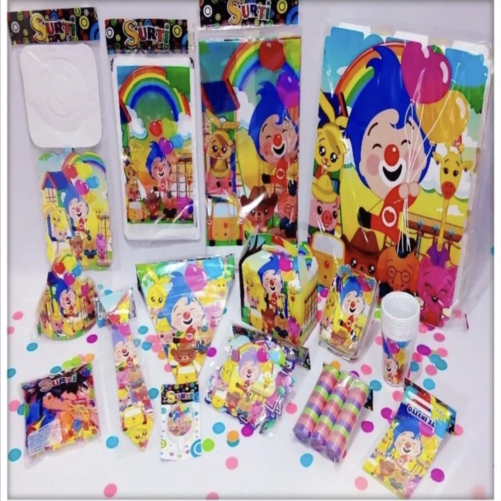 Kit Decoración Piñata Fiesta Infantil Payaso Plim Plim img #1