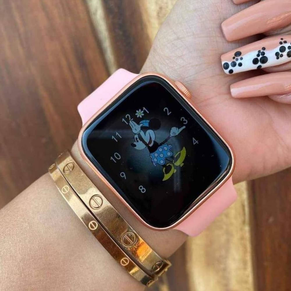 Reloj Inteligente Smartwatch T500 Táctil Bluetooth Android Y Ios Rosa img #2