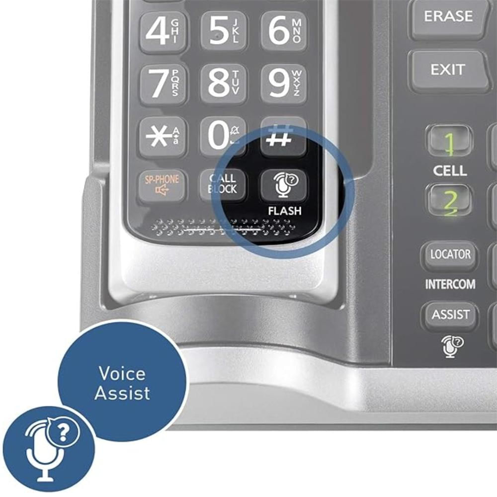 Teléfono Inalámbrico Panasonic Link2cell Con Bluetooth Y Contestador (5 Auriculares) img #4