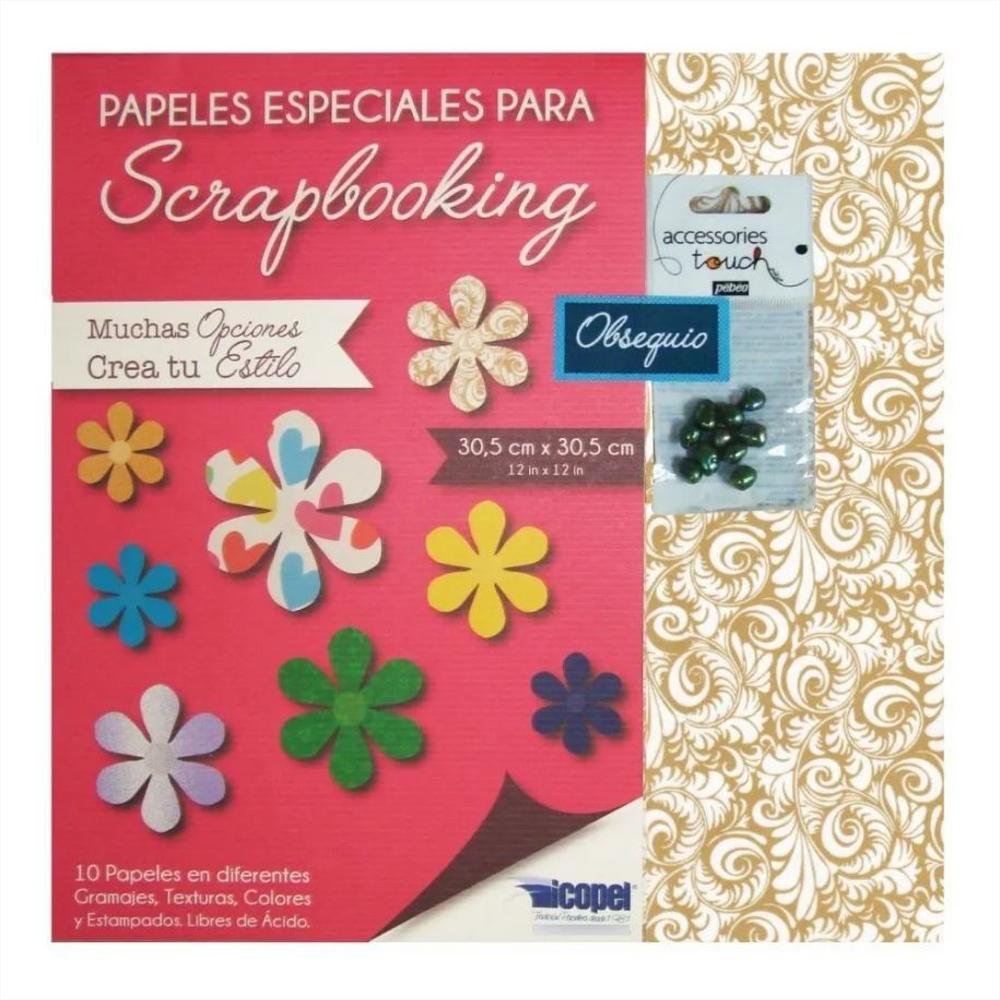 Block Scrapboocking + Accesorios 30 X 30 Cm img #1