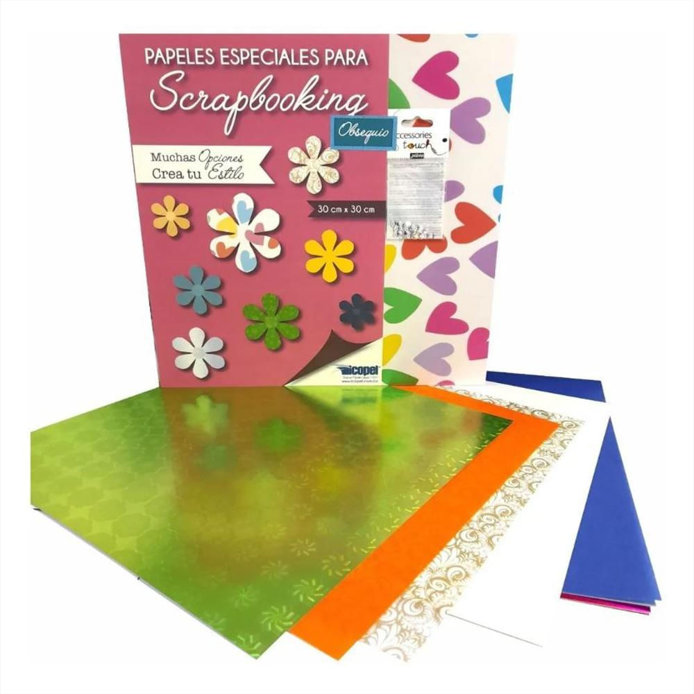 Block Scrapboocking + Accesorios 30 X 30 Cm img #2