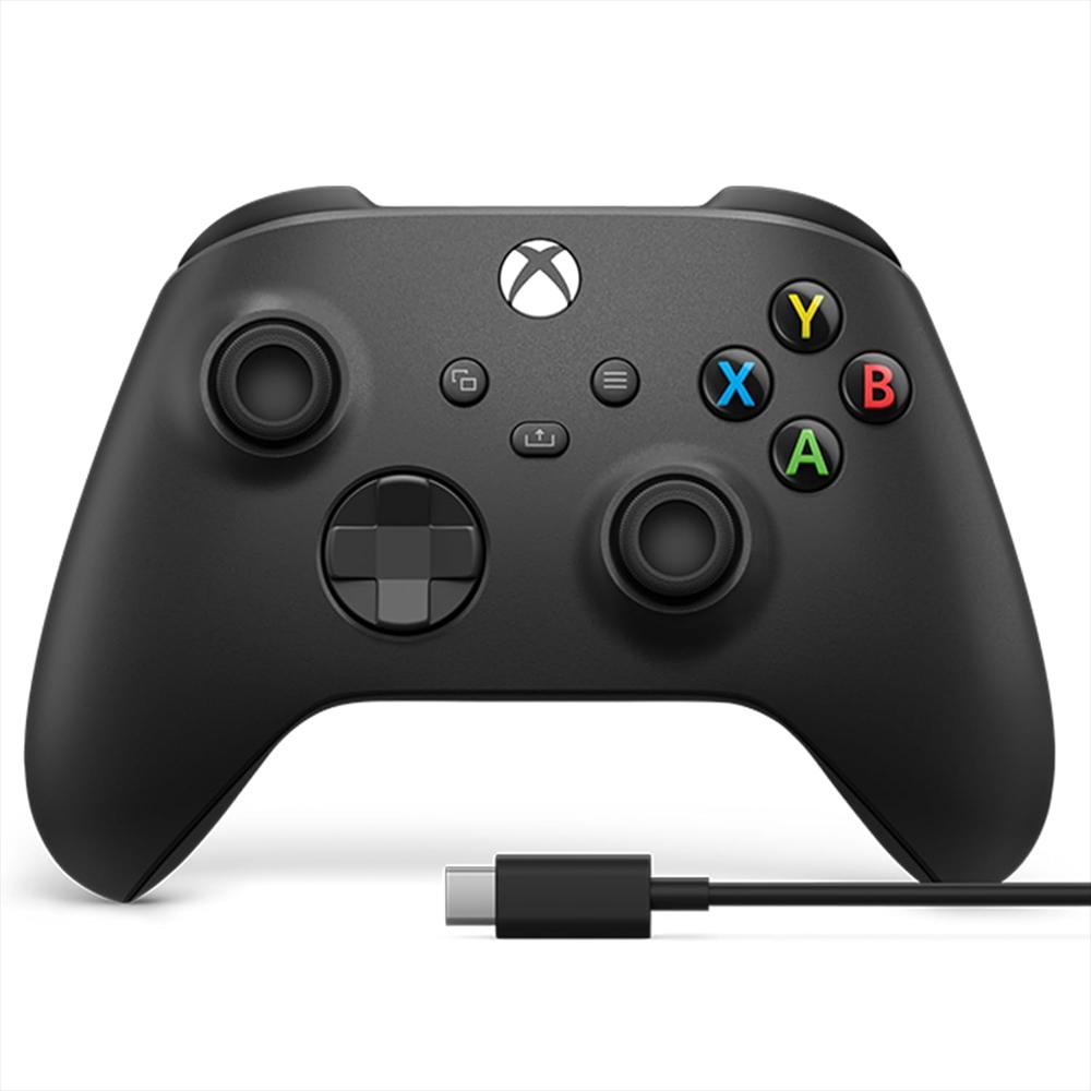Control Inalámbrico Xbox Series Negro Carbón + Cable Usb C