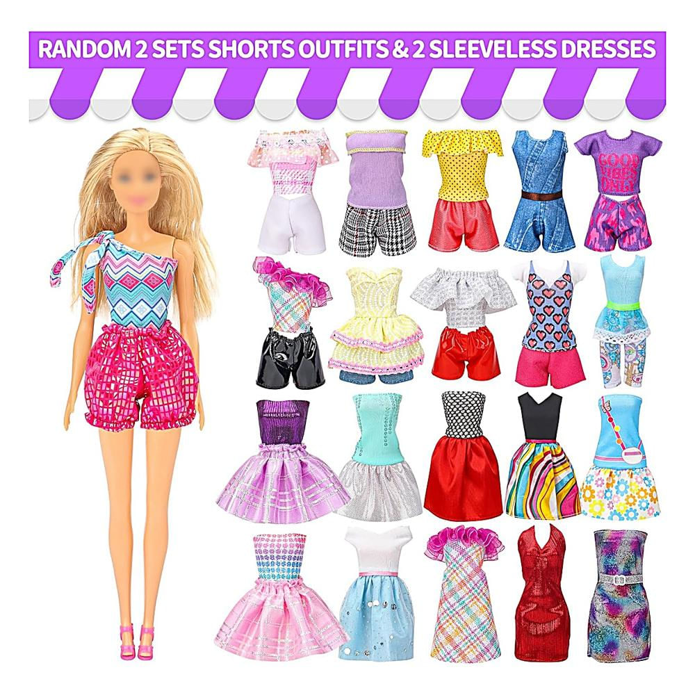 Ropa Vestidos Y Accesorios Para Muñeca Barbie Set 90 Piezas img #1