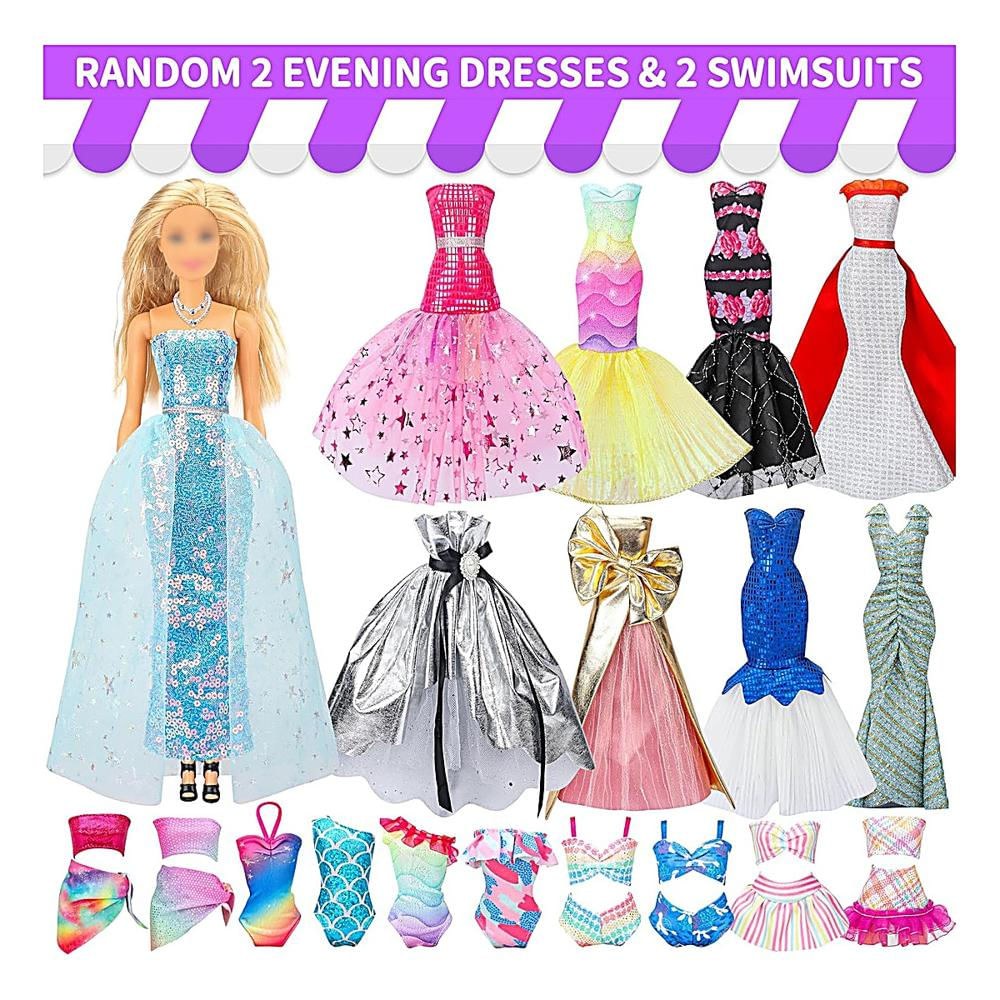 Ropa Vestidos Y Accesorios Para Muñeca Barbie Set 90 Piezas img #3