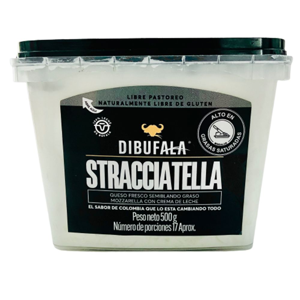 Queso de búfala DIBUFALA stracciatella (500  gr)