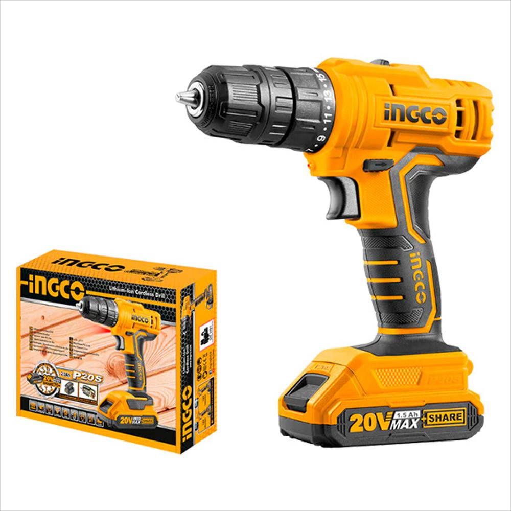 Taladro Inalambrico 3/8 20V Industrial Ingco Ucdli200518 img #1