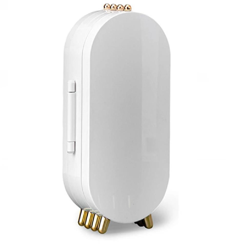 Joyero Organizador Plegable Con Espejo Blanco img #4