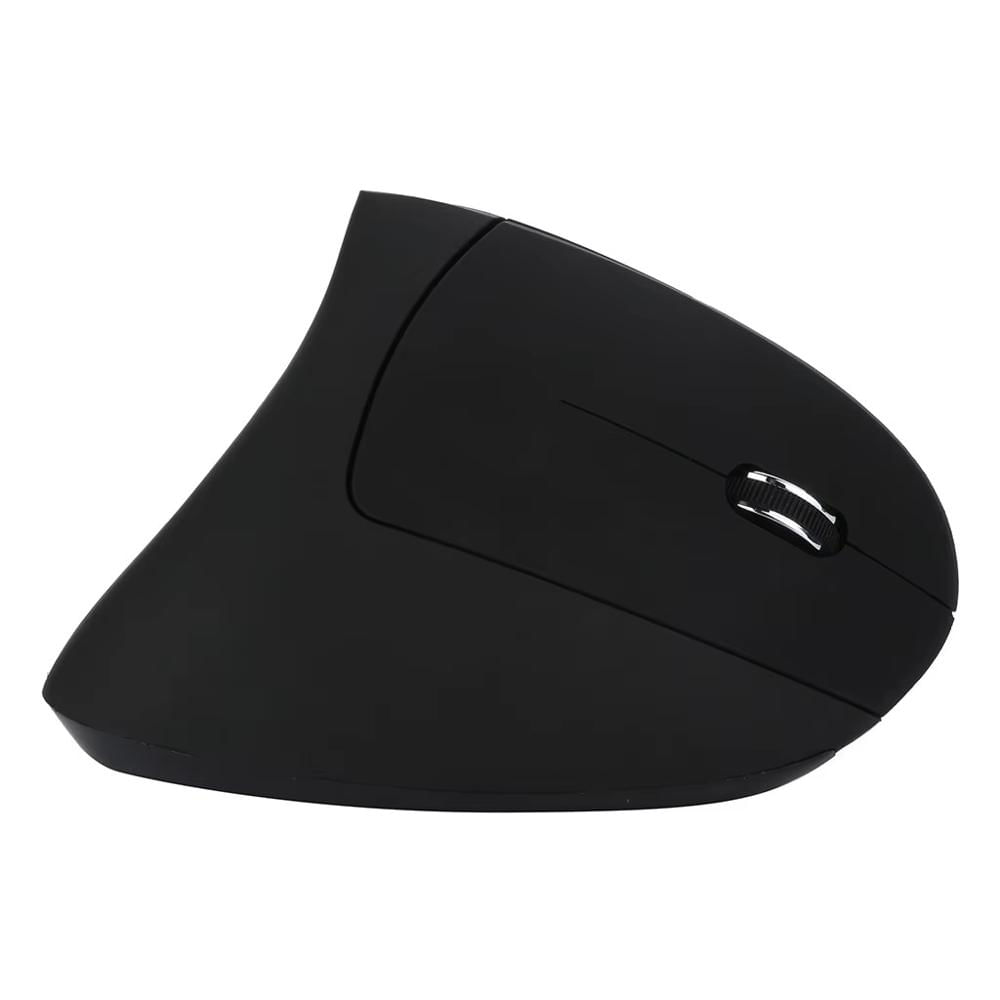 Mouse Ergonómico Vertical Inalámbrico Óptico De Pilas Negro img #2