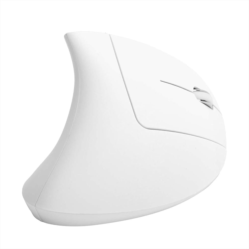 Mouse Ergonómico Vertical Inalámbrico Óptico De Pilas Blanco img #1