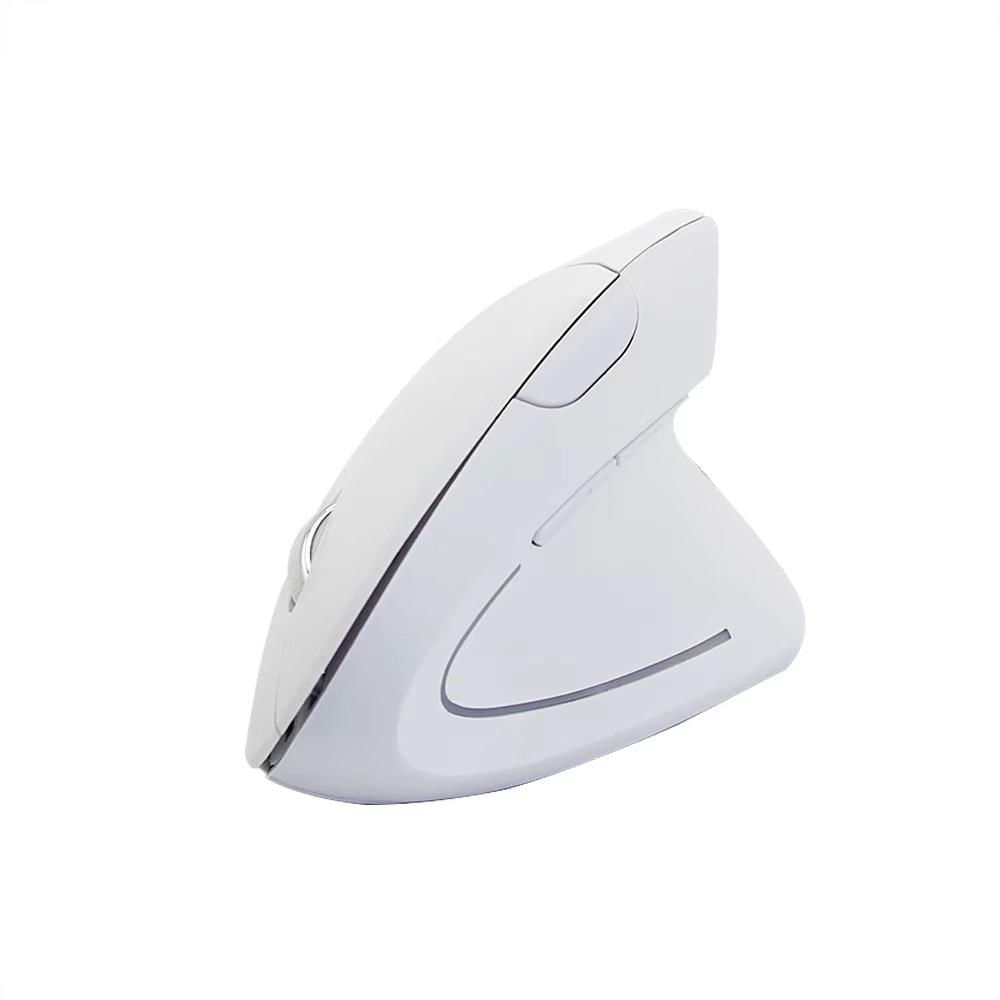 Mouse Ergonómico Vertical Inalámbrico Óptico De Pilas Blanco img #3