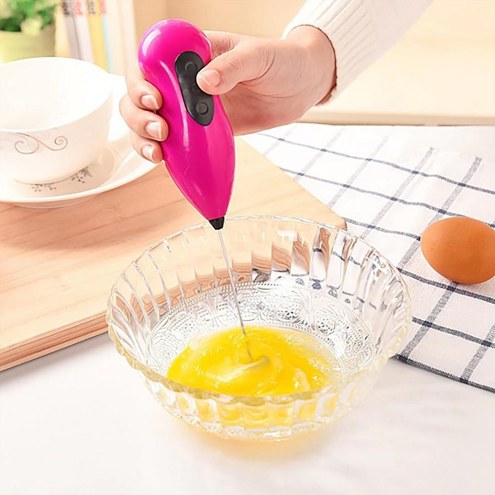 Mini Mezclador Batidor Eléctrico Para Cocina Rosa img #3