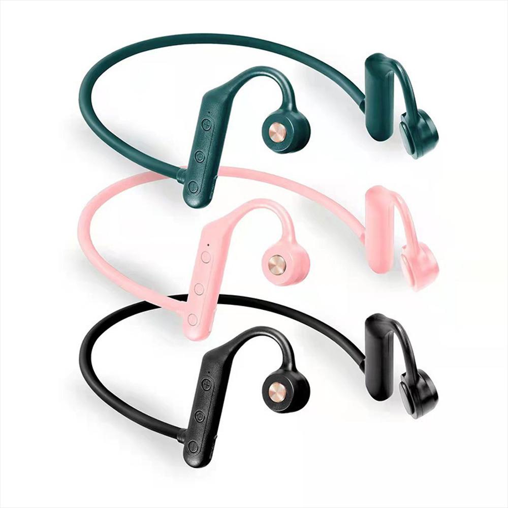 Audífonos De Conducción Ósea Inalámbricos Bluetooth K79 Verde img #4