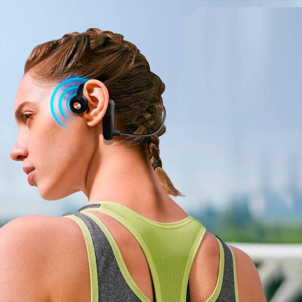 Audífonos De Conducción Ósea Inalámbricos Bluetooth K79 Rosa img #2