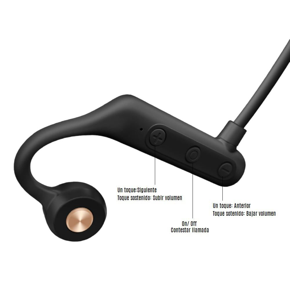 Audífonos De Conducción Ósea Inalámbricos Bluetooth K79 Negro img #3