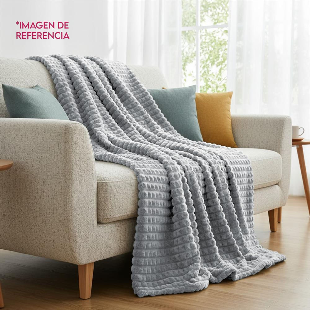 Manta Cobija Frazada Suave Tejida Decor 150X130cm Reflucca img #5