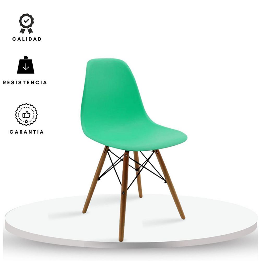 SILLA EAMES VERDE MENTA EKONOMODO DESIGN EKMS235VM img #1