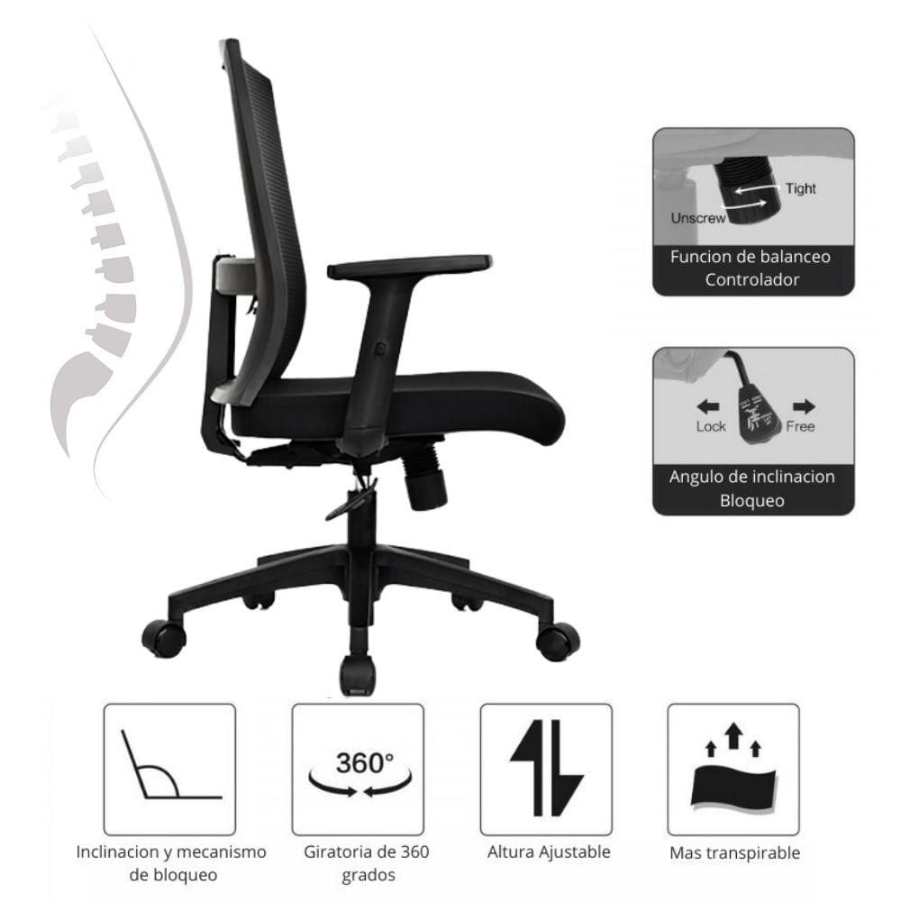SILLA MONIK GERENTE EKONOMODO DESIGN KMRG1676N img #3