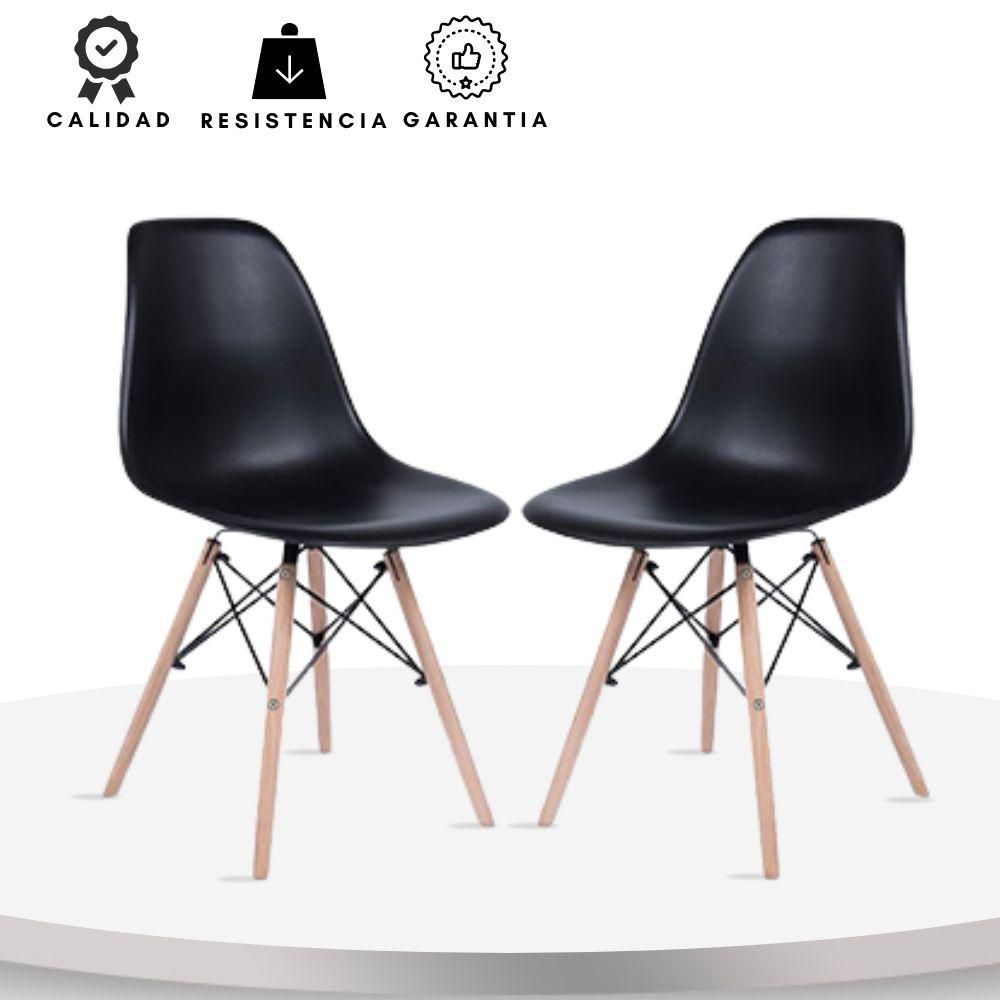 Set X2 Silla Eames Adulto N. EKONOMODO DESIGN EKMB2235N img #1