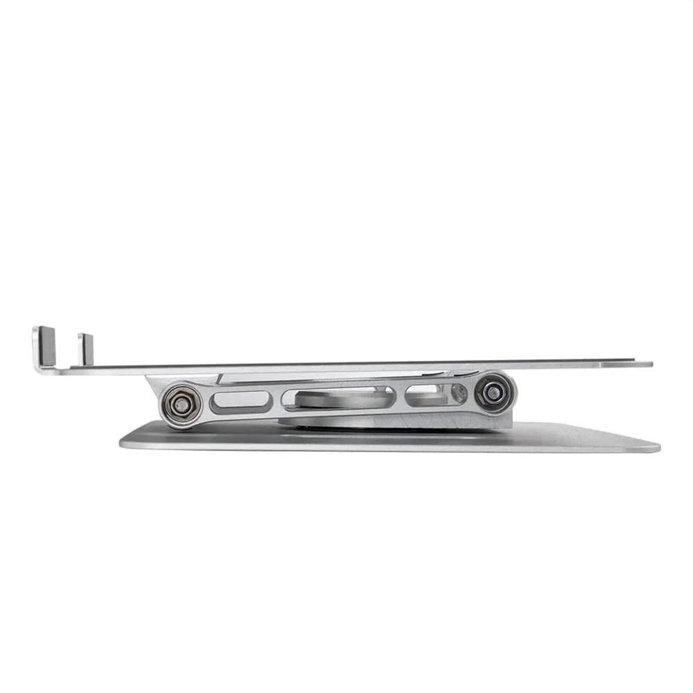 Soporte Base De Aluminio Para Computador Y Tablet Giratoria 360° Plegable Gris img #4