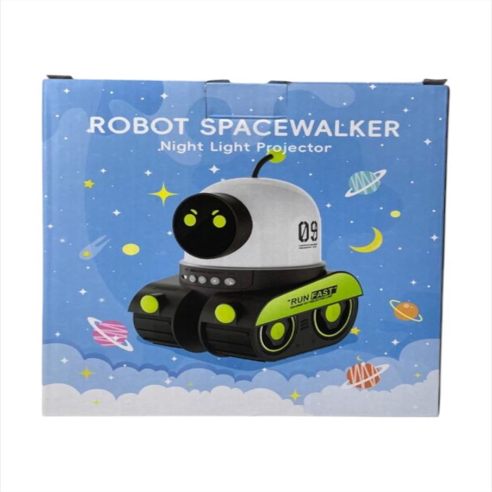 Lampara Robot Nocturna Proyector Luces Galaxia img #4