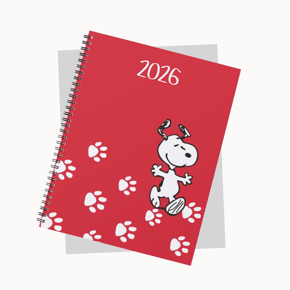 Cuaderno Espiral Snoopy 2026 100 Hojas