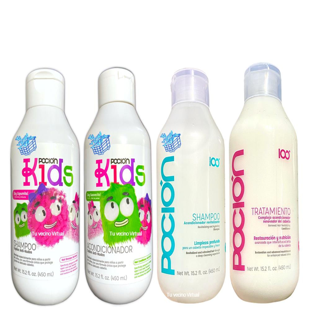 La Pocion Kit Niños Tratamiento Capilar Shampoo