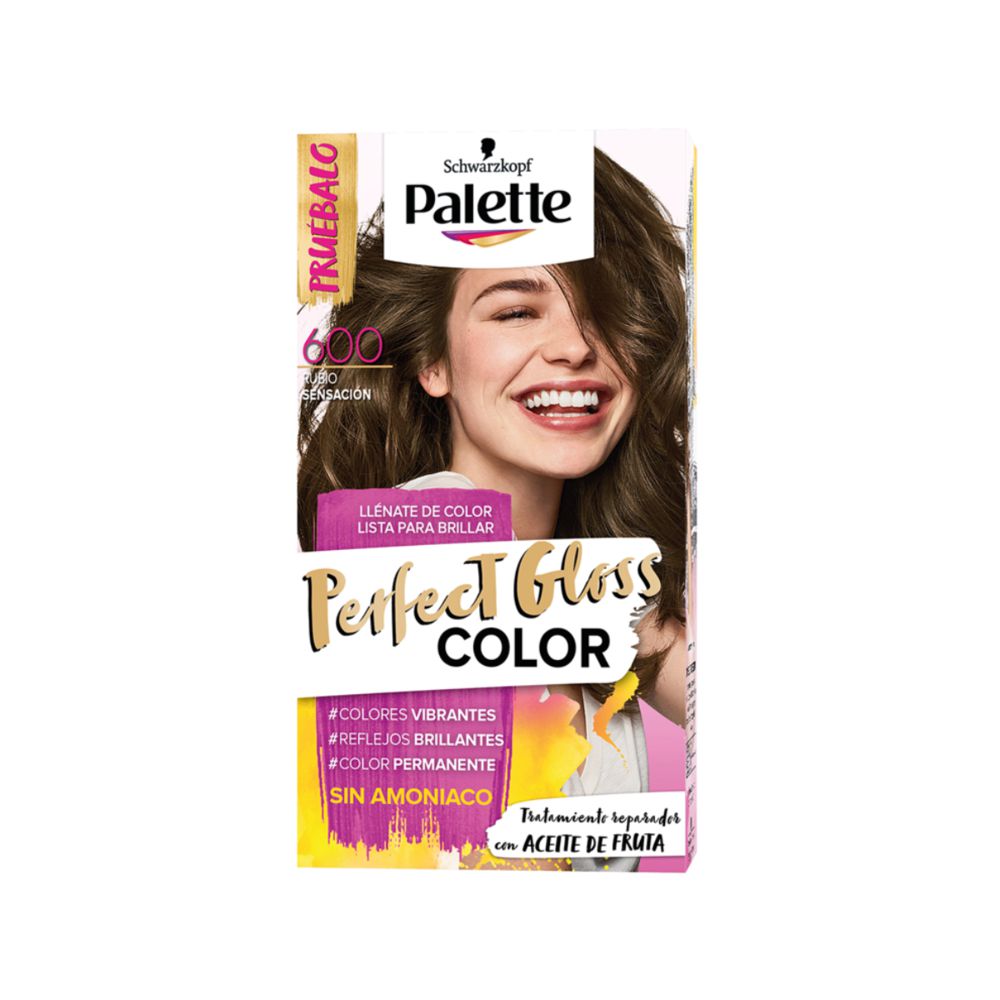 Tinte para cabello PALETTE PERFECT GLOSS COLOR rubio sin amoniaco (50  und)
