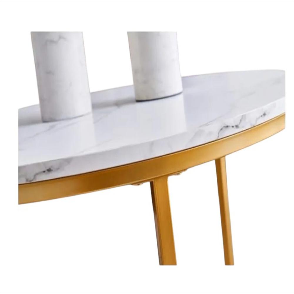 Mesa De Centro Doble A6711 Color Blanco img #2
