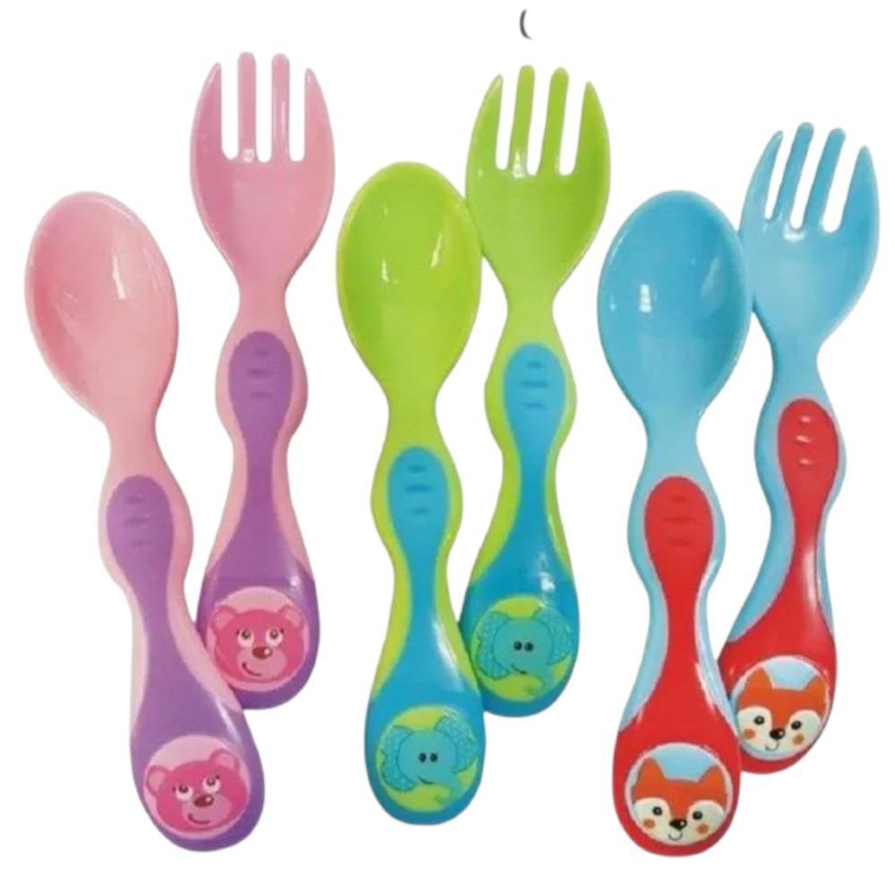 Cuchara Y Tenedor Bebé Ergonómica Gb1349 img #1