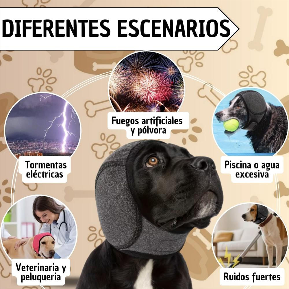 Protector Auditivo Mascotas Ajustable Y Comodo img #4