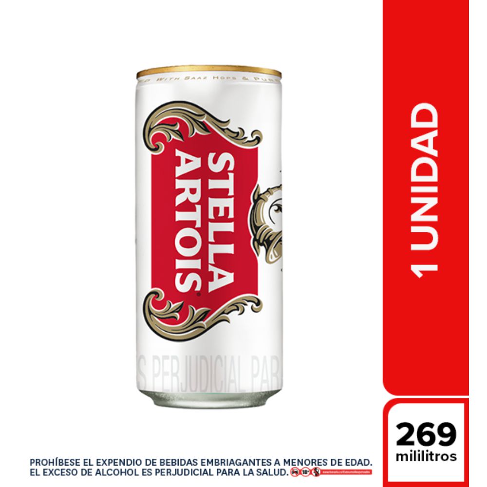 Cerveza Stella Artois Lata 250ml