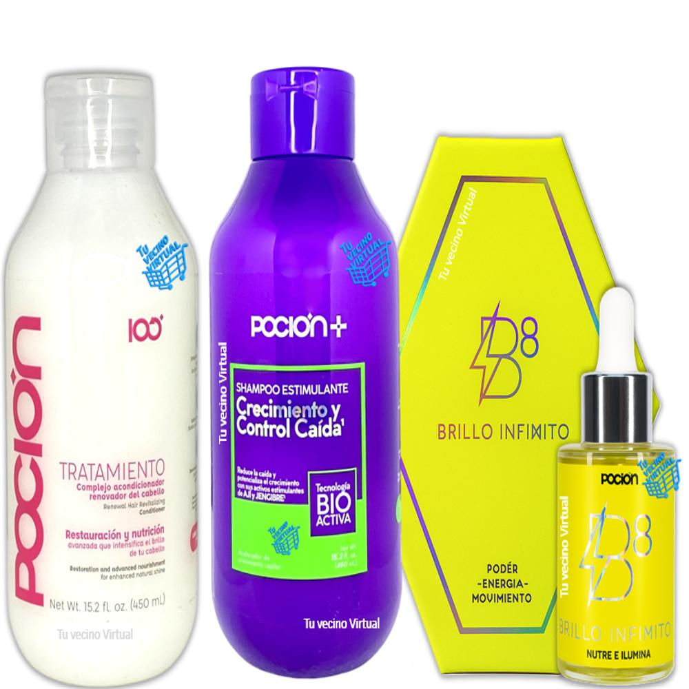 Kit Capilar Tratamiento Reparacion La Pocion X3