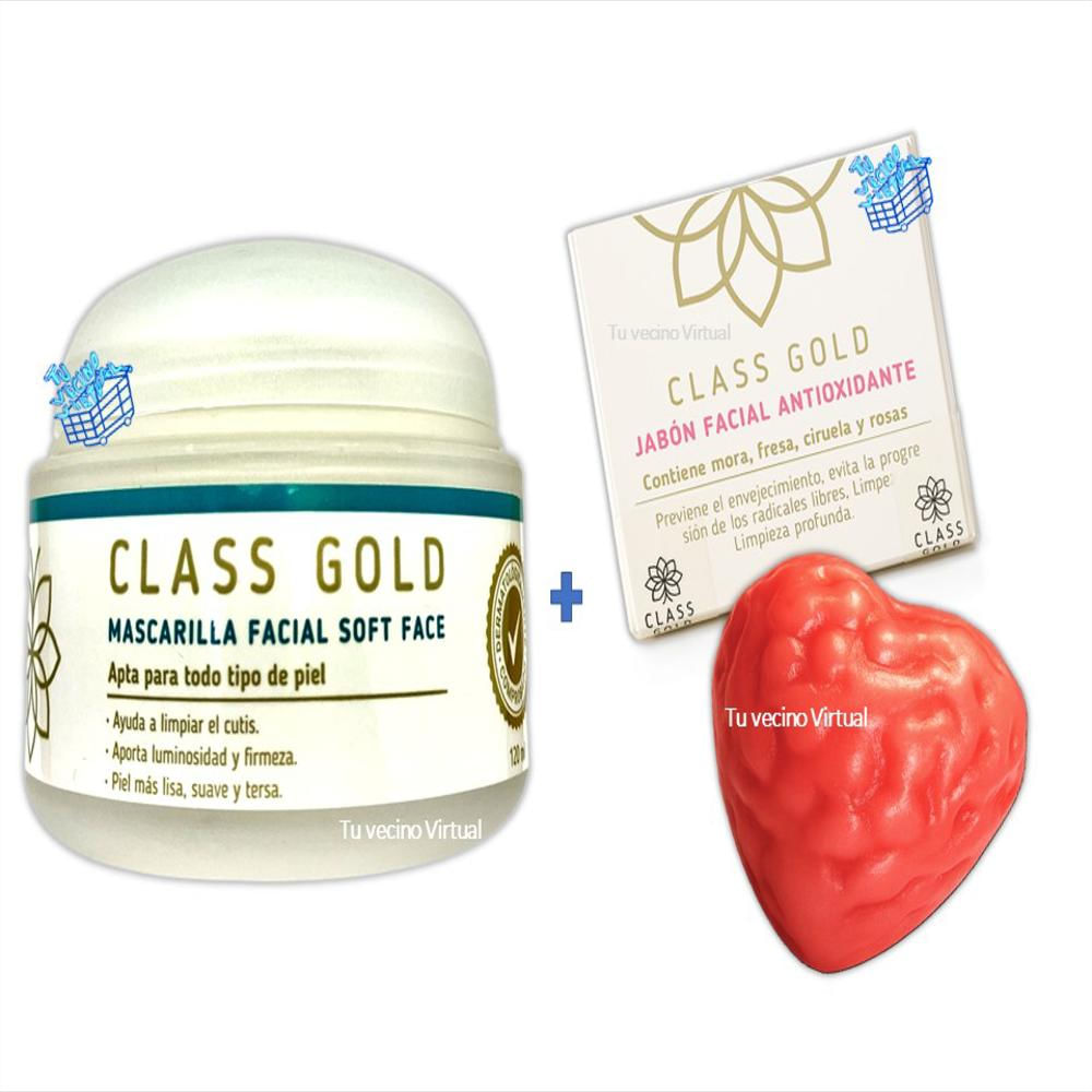 Jabon Facial Class Gold Y Mascarilla Soft Class Gold