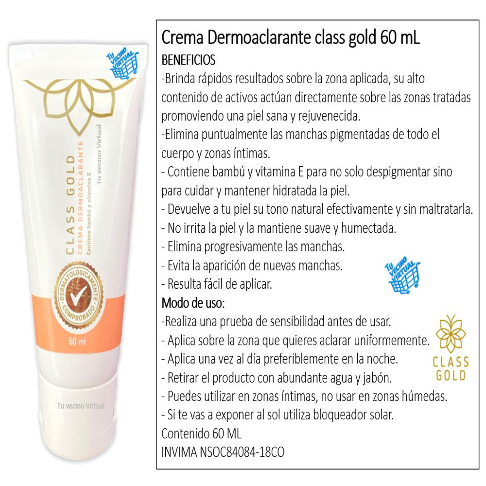Crema Dermoaclarante 60Ml + Obsequio Class Gold img #2