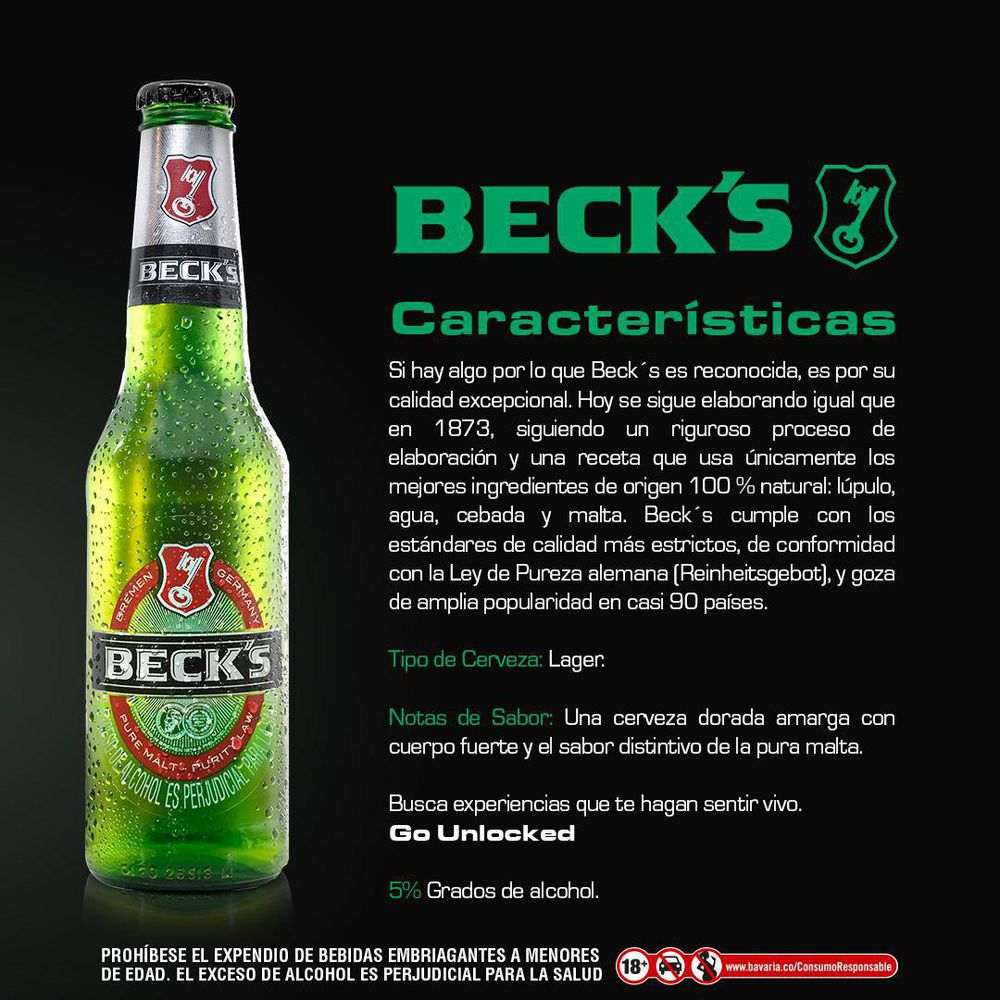 Cerveza BECK S botella (275  ml) img #2