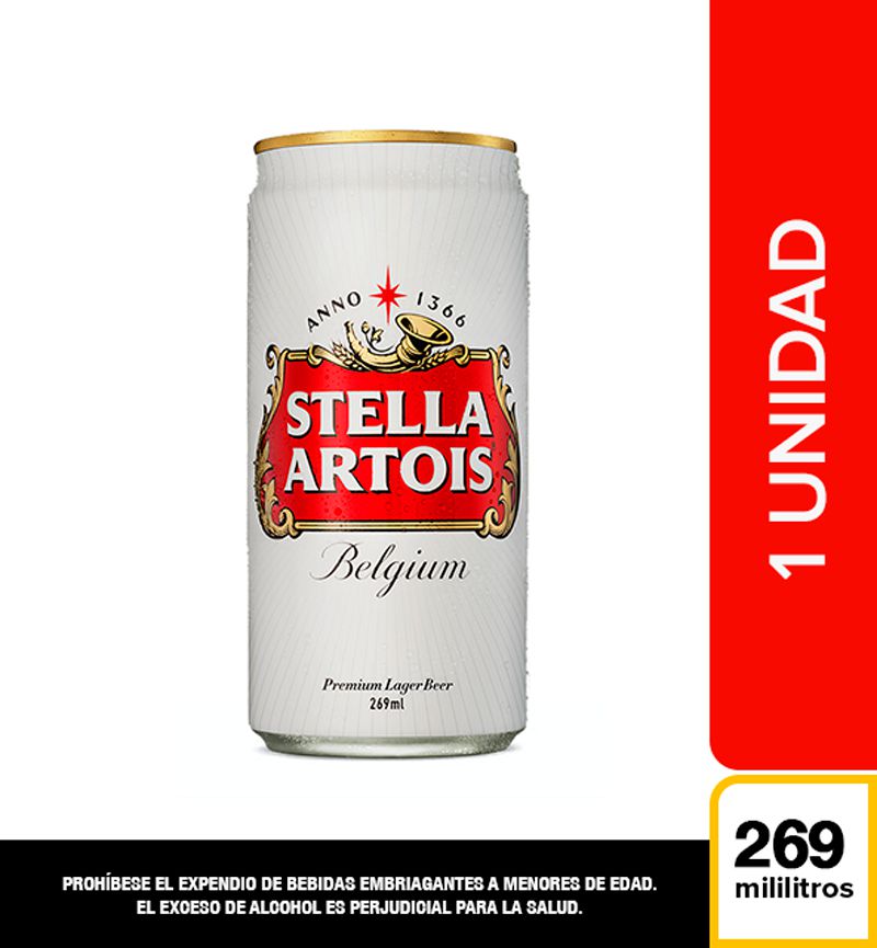 Cerveza STELLA ARTOIS lata (269  ml)